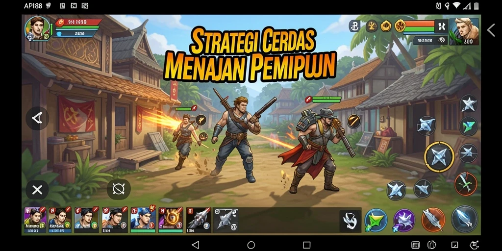 Tampilan permainan strategi mendebarkan di API88.