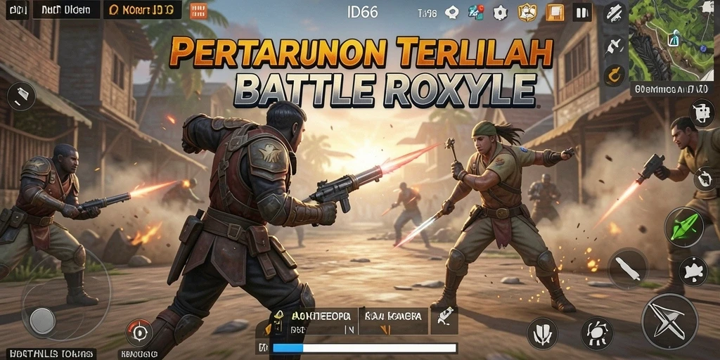 Tampilan gameplay mendebarkan di ID66 dengan pertempuran intens.