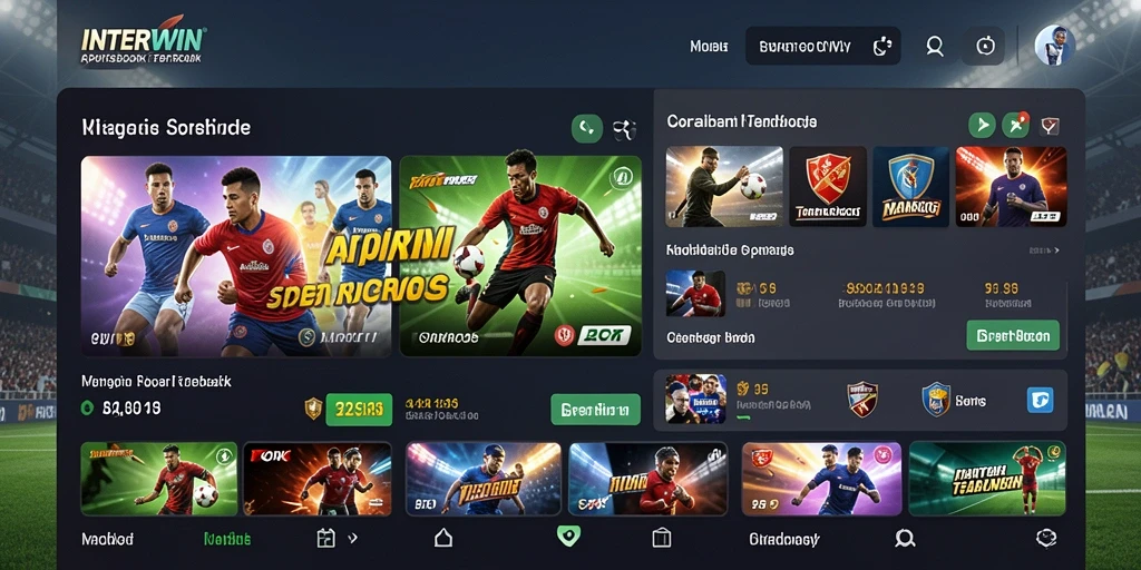 Tampilan gameplay INTERWIN yang menarik dalam taruhan olahraga.