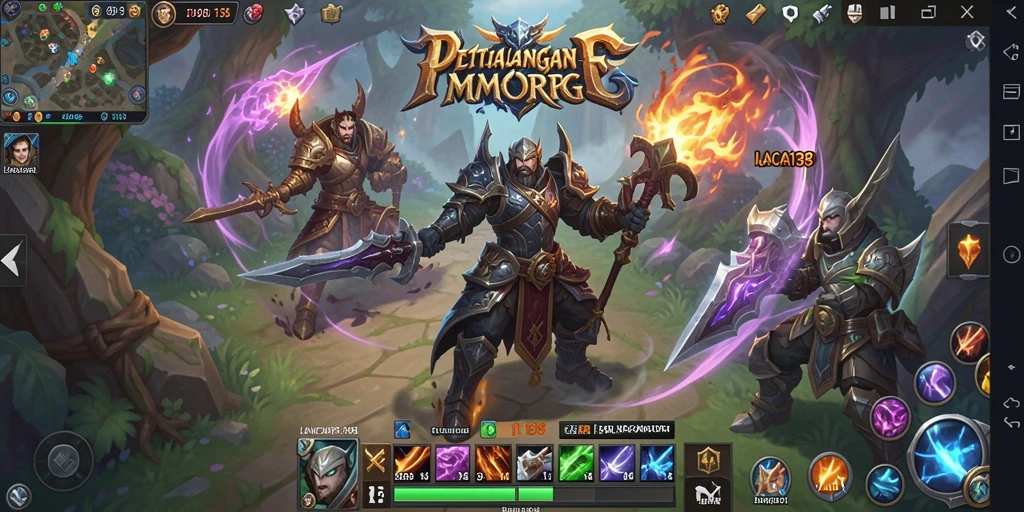 Screenshot gameplay LANCAR138 yang menampilkan petualangan seru dalam MMORPG.
