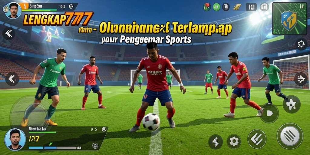 Tampilan gameplay LENGKAP777 yang menarik dan penuh aksi olahraga.