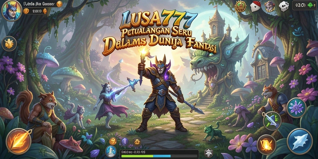 Tangkapan layar dari gameplay seru LUSA777 di dunia petualangan.