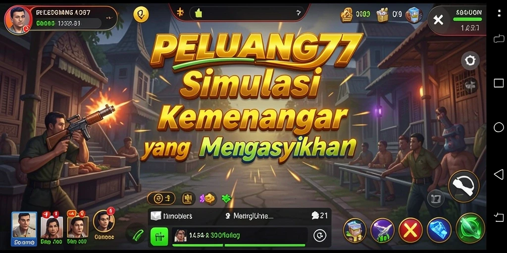 Tampilan gameplay PELUANG77 dengan berbagai skenario simulasi yang menarik.