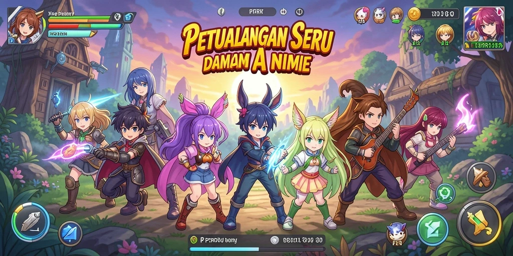 Screenshot PPRRYY yang menampilkan aksi menegangkan dalam pertarungan anime.