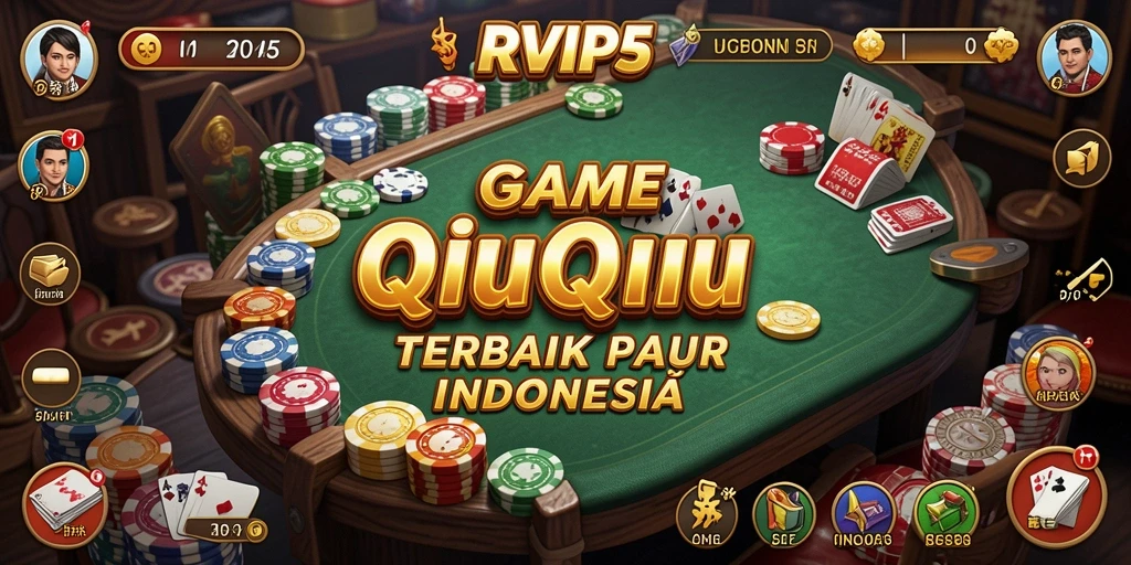 Screenshot gameplay RVIP5 yang menunjukkan suasana permainan QiuQiu.