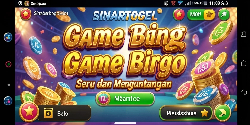 Tampilan gameplay seru dalam game Bingo SINARTOGEL.