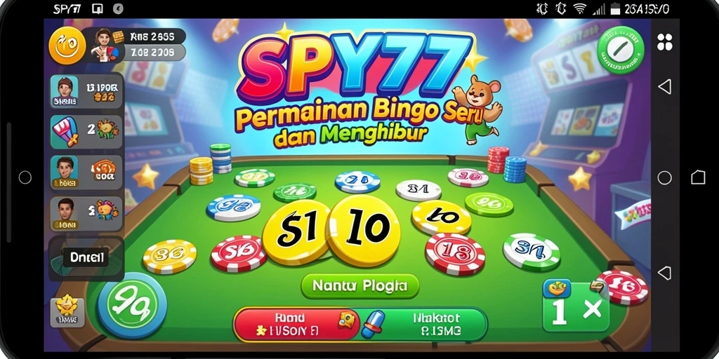 Tampilan gameplay SPY77 yang menyenangkan dan interaktif.